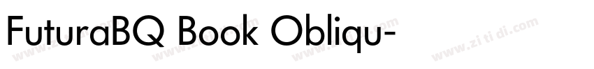 FuturaBQ Book Obliqu字体转换